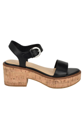Женские босоножки Calvin Klein на каблуке 38,5 (8 US) 24,8 см Черный 1159840863