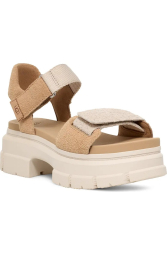 Женские замшевые босоножки Ashton UGG на платформе 40 (9 US) 26 см Бежевый 1159842289