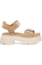 Женские замшевые босоножки Ashton UGG на платформе 40 (9 US) 26 см Бежевый 1159842289