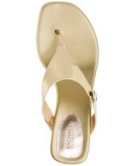 Женские кожаные босоножки Lucinda Kitten Michael Kors на каблуке 39 (8,5 US) 26 см Золотистый 1159842802