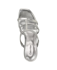 Женские босоножки Calvin Klein на каблуке 39 (8,5 US) 25,5 см Серебристый 1159845073