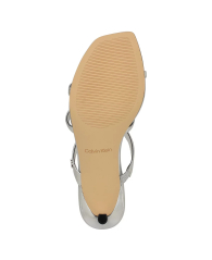 Женские босоножки Calvin Klein на каблуке 39 (8,5 US) 25,5 см Серебристый 1159845073