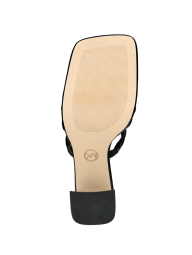 Женские кожаные босоножки Michael Kors на каблуке 37 (7 US) 24,5 см Черный 1159847443