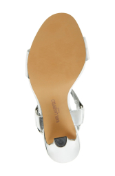 Жіночі босоніжки Karl Lagerfeld Paris на підборах 37,5 (7 US) 24 см Сріблястий 1159849763