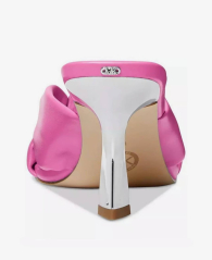 Женские кожаные босоножки Elena Michael Kors на каблуке 38 (7,5 US) 24,5 см Розовый 1159850225