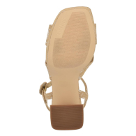 Женские босоножки GUESS на каблуке 37 (6,5 US) 24 см Бежевый 1159850767