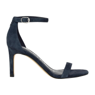 Женские замшевые босоножки Calvin Klein на каблуке 39,5 (9 US) 25,5 см Синий 1159852218