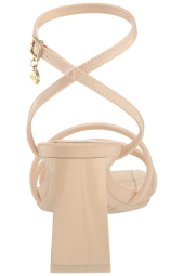 Жіночі босоніжки Armani Exchange на підборах 37 (7 US) 24,5 см Бежевий 1159857540