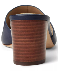 Женские кожаные босоножки Everly Ralph Lauren на каблуке 39,5 (9,5 US) 26 см Синий 1159862907