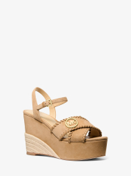 Замшевые босоножки Hannah Michael Kors 37 (7 US) 24 см Бежевый 1163103027