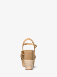 Замшевые босоножки Hannah Michael Kors 37 (7 US) 24 см Бежевый 1163103027