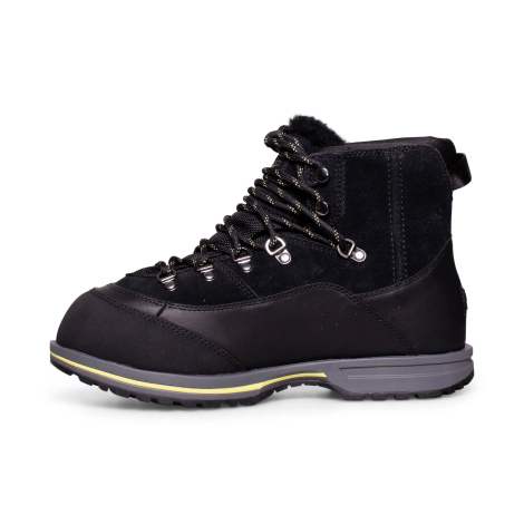 Жіночі черевики Brecken Waterproof Lace UGG на шнурках 37,5 (6,5 US) 24,5 см Чорний 1159839021