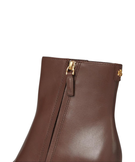 Женские кожаные ботильоны Ralph Lauren 39 (8 US) 26 см Коричневый 1159842803