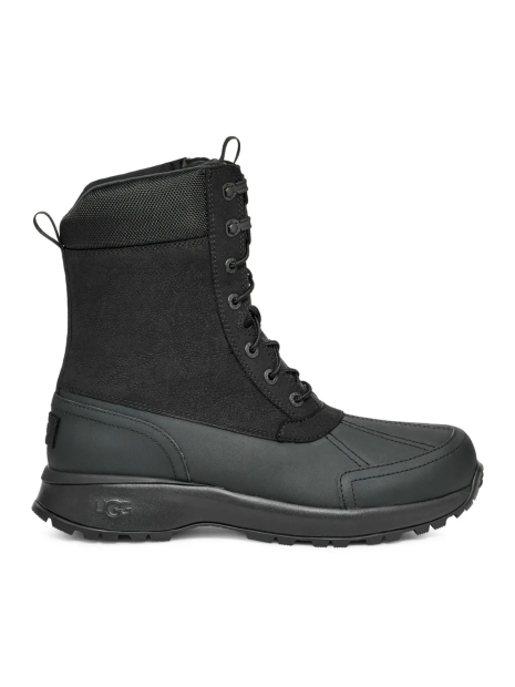 Мужские ботинки Emmett Duck Boot Hi UGG кожаные 45 (12 US) 30 см Черный 1159841952