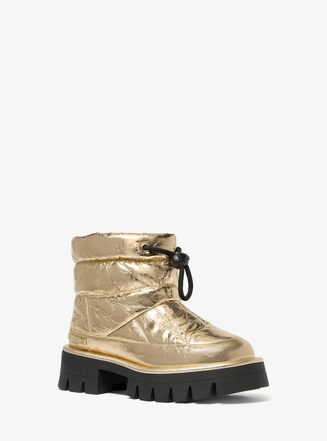 Кожаные ботинки Barton Michael Kors 40 (9 US) 26 см Золотистый 1159844089