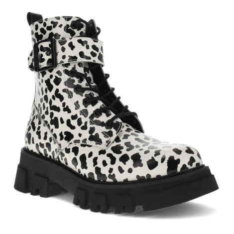 Жіночі черевики з натуральної шкіри Levi's з принтом 36,5 (6 US) 23,5 см Чорний/Білий 1159850028