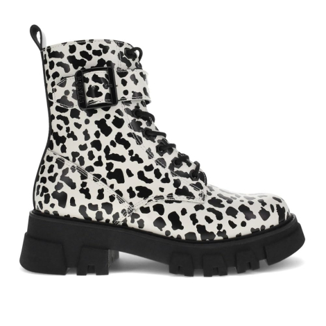 Жіночі черевики з натуральної шкіри Levi's з принтом 36,5 (6 US) 23,5 см Чорний/Білий 1159850028