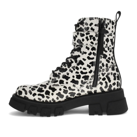 Жіночі черевики з натуральної шкіри Levi's з принтом 36,5 (6 US) 23,5 см Чорний/Білий 1159850028