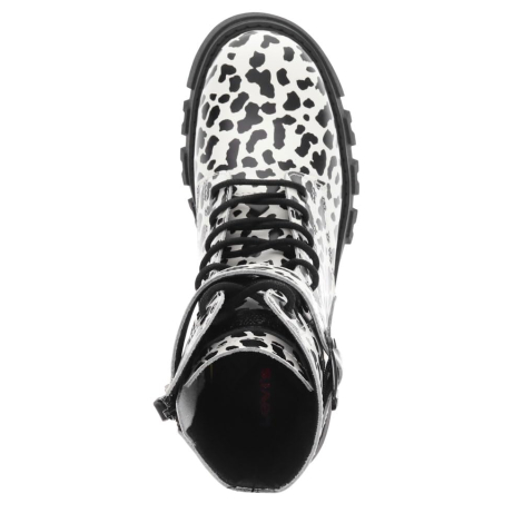 Жіночі черевики з натуральної шкіри Levi's з принтом 36,5 (6 US) 23,5 см Чорний/Білий 1159850028