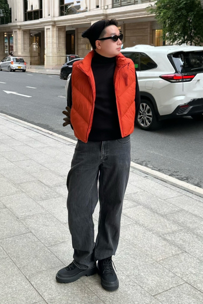 Ботинки UNIQLO со шнуровкой 38 (7 US) 25 см Черный 1159853163