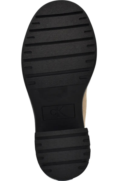 Замшевые ботинки Calvin Klein на каблуке 39,5 (9 US) 26 см Бежевый 1159855467