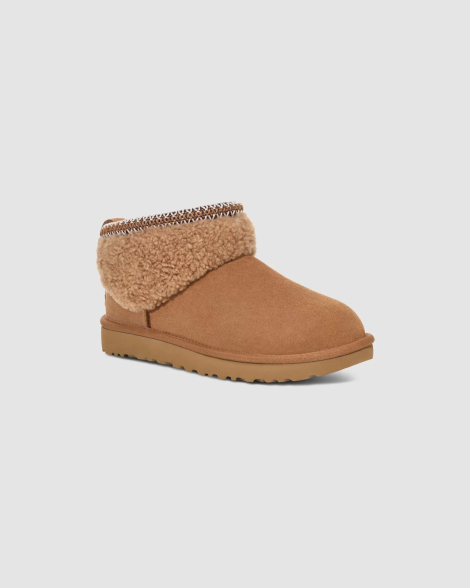 Женские ботинки замшевые UGG 40 (9 US) 26 см Коричневый 1162674058