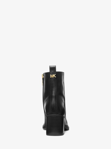 Женские кожаные ботинки Lex Michael Kors на каблуке 36 (6 US) 23,5 см Черный 1163345913