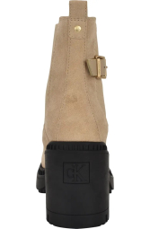 Замшевые ботинки Calvin Klein на каблуке 39,5 (9 US) 26 см Бежевый 1159855467