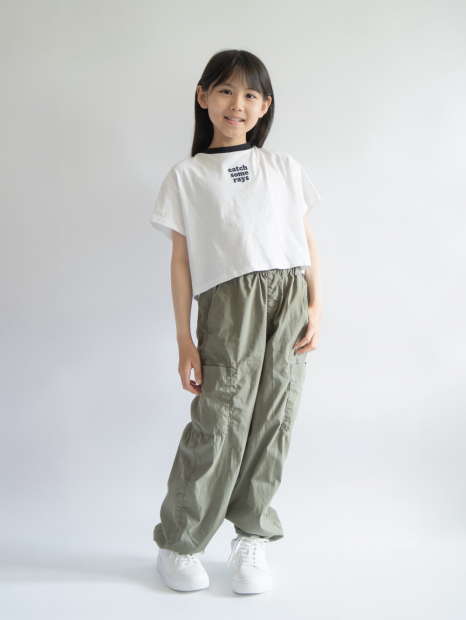 Дитячі джоггери UNIQLO штани в стилі карго 1159844016 (Зелений 145-155)