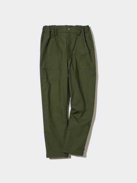Детские штаны UNIQLO с флисовой подкладкой 1159844071 (Зеленый 135-145)