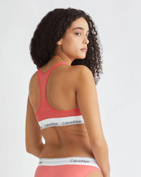 Эластичный бралетт Calvin Klein с логотипом 1159838314 (Розовый S)