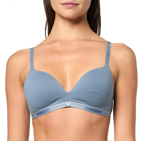 Жіночий Бралет Emporio Armani ліф з логотипом 1159839251 (Синій XS)