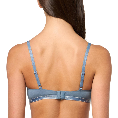 Жіночий Бралет Emporio Armani ліф з логотипом 1159839251 (Синій XS)