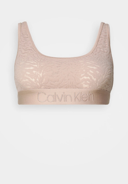 Кружевной бралетт Calvin Klein Intrinsic Unlined с логотипом 1159840360 (Бежевый XS)