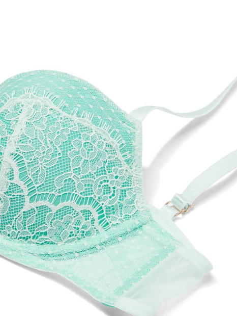Кружевной бюстгальтер Victoria's Secret 1159840547 (Бирюзовый 38DDD)
