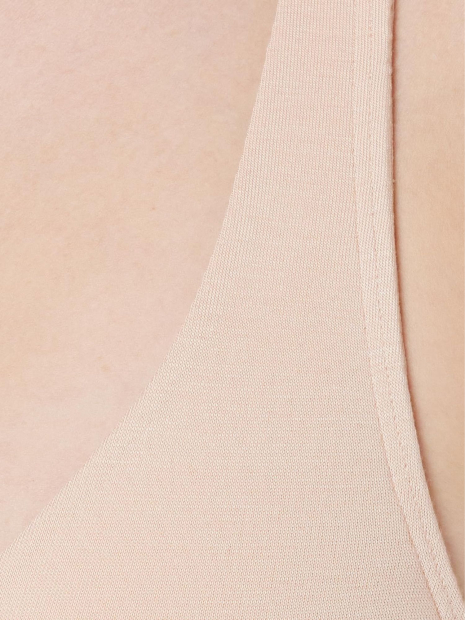 Женский бюстгальтер Emporio Armani триангл с кружевом 1159841083 (Бежевый XL)