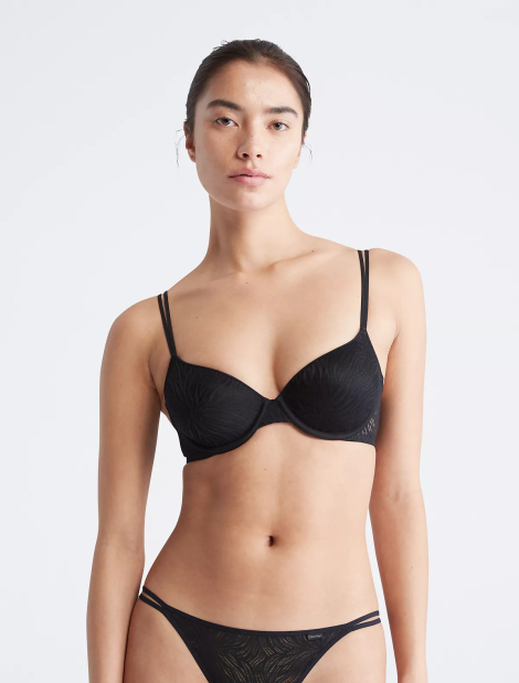 Бюстгальтер с кружевом Calvin Klein 1159841436 (Черный 32B)