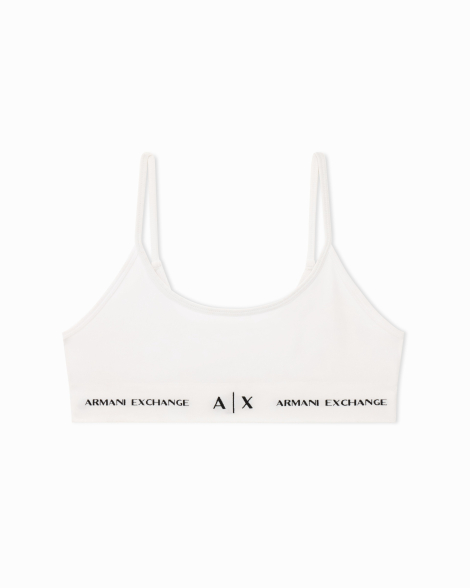 Женский бралетт Armani Exchange с логотипом 1159845023 (Белый M/L)