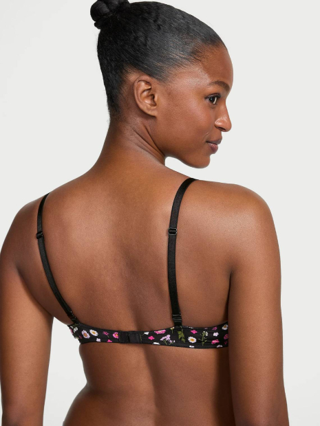 Бюстгальтер Push-Up Victoria's Secret с принтом 1159846781 (Черный 34A)