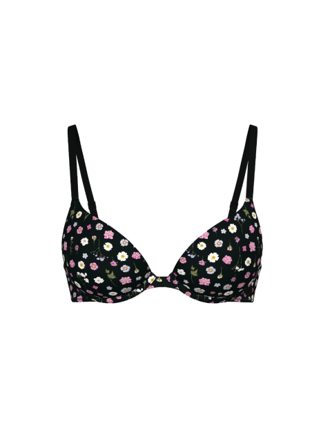 Бюстгальтер Push-Up Victoria's Secret с принтом 1159846781 (Черный 34A)