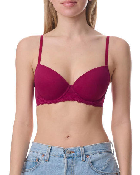 Бюстгальтер Tommy Hilfiger с кружевной отделкой 1159847708 (Розовый 36C)