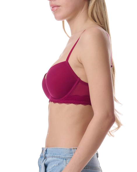 Бюстгальтер Tommy Hilfiger с кружевной отделкой 1159847708 (Розовый 36C)