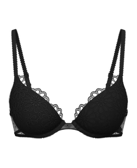 Ажурний бюстгальтер Push-Up Victoria's Secret 1159847723 (Чорний 34B)