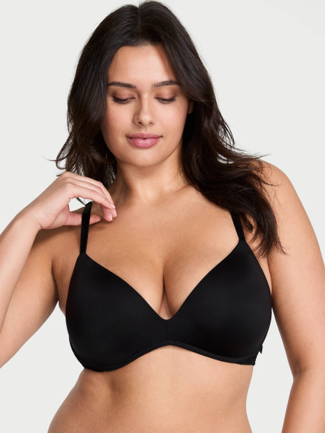 Женский бюстгальтер Push-Up Victoria's Secret с кружевными вставками 1159847809 (Черный 34B)