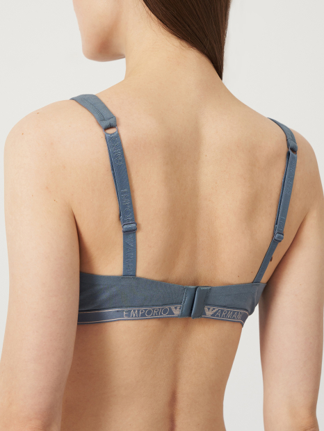 Женский бралетт Emporio Armani с логотипом 1159848331 (Синий XS)