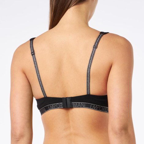Женский бралетт Emporio Armani с логотипом 1159847939 (Черный XS)