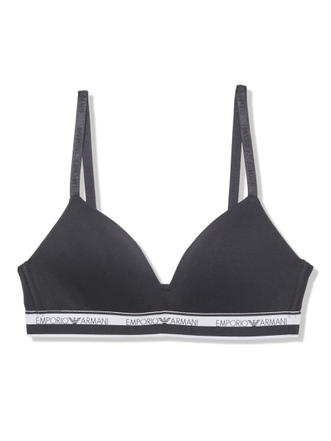 Бюстгальтер жіночий Emporio Armani з логотипом триангл 1159848081 (Чорний XS)