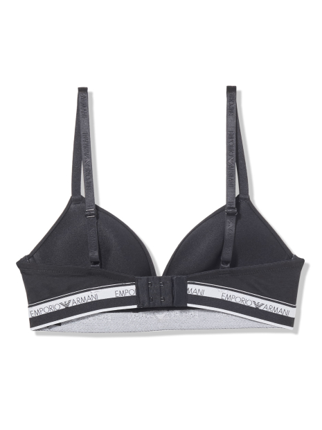Бюстгальтер жіночий Emporio Armani з логотипом триангл 1159848081 (Чорний XS)
