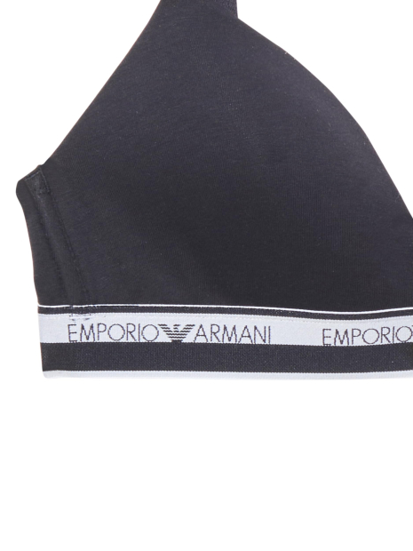 Бюстгальтер жіночий Emporio Armani з логотипом триангл 1159848081 (Чорний XS)