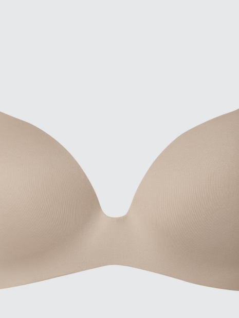 Безшовні бюстгальтери UNIQLO 1159849104 (Бежевий 34-36AA A)